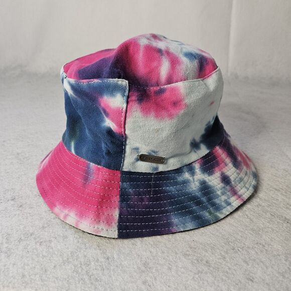 Steve Madden Tie Dye Bucket Hat Y2K Blue Pink One Size - Picture 1 of 6